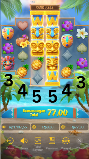 Bola Pelangi - Tiki Hawaii Slot